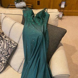 Ellie Wilde Green Prom Dress